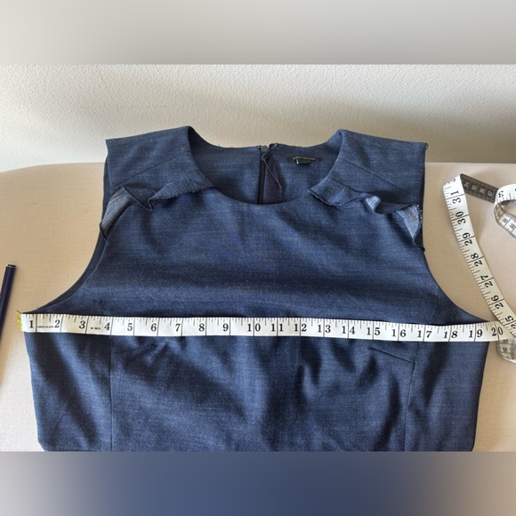 💙Ann Taylor Blue Denim Style Midi Dress - Picture 3 of 4